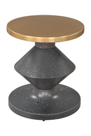 Black Geometrical Base Side Table | OROA Modern Litar | Oroatrade.com