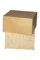 Gold Cube Side Table | OROA Modern Cinza | Oroatrade.com