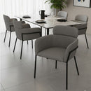 Vinyl Upholstered Dining Chairs (2) | OROA Modern Bremor | Oroatrade.com