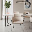 Vinyl Upholstered Dining Chairs (2) | OROA Modern Bremor | Oroatrade.com