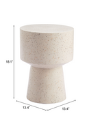 Beige Terrazzo-Look Side Table | OROA Modern Masko | Oroatrade.com