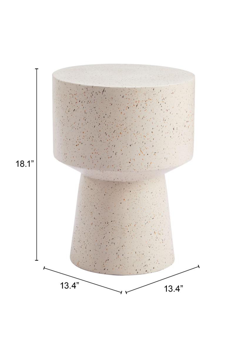 Beige Terrazzo-Look Side Table | OROA Modern Masko | Oroatrade.com