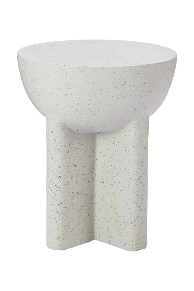 White Terrazzo-Look Side Table | OROA Modern Molli | Oroatrade.com