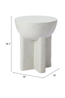 White Terrazzo-Look Side Table | OROA Modern Molli | Oroatrade.com