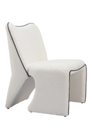 White Accent Chair with Piping | OROA Modern Novo | Oroatrade.com
