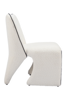 White Accent Chair with Piping | OROA Modern Novo | Oroatrade.com