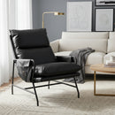 Black Leather Lounge Chair | OROA Modern Halaus | Oroatrade.com