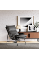 Black Leather Lounge Chair | OROA Modern Halaus | Oroatrade.com