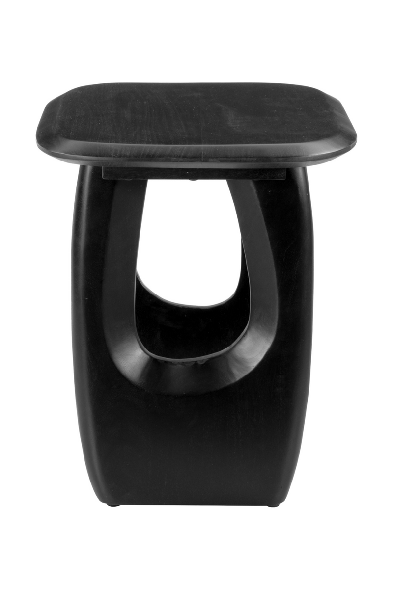 Black Acacia Wood Accent Table | OROA Modern Arasan | Oroatrade.com
