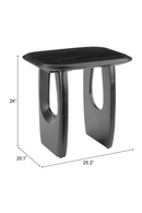 Black Acacia Wood Accent Table | OROA Modern Arasan | Oroatrade.com