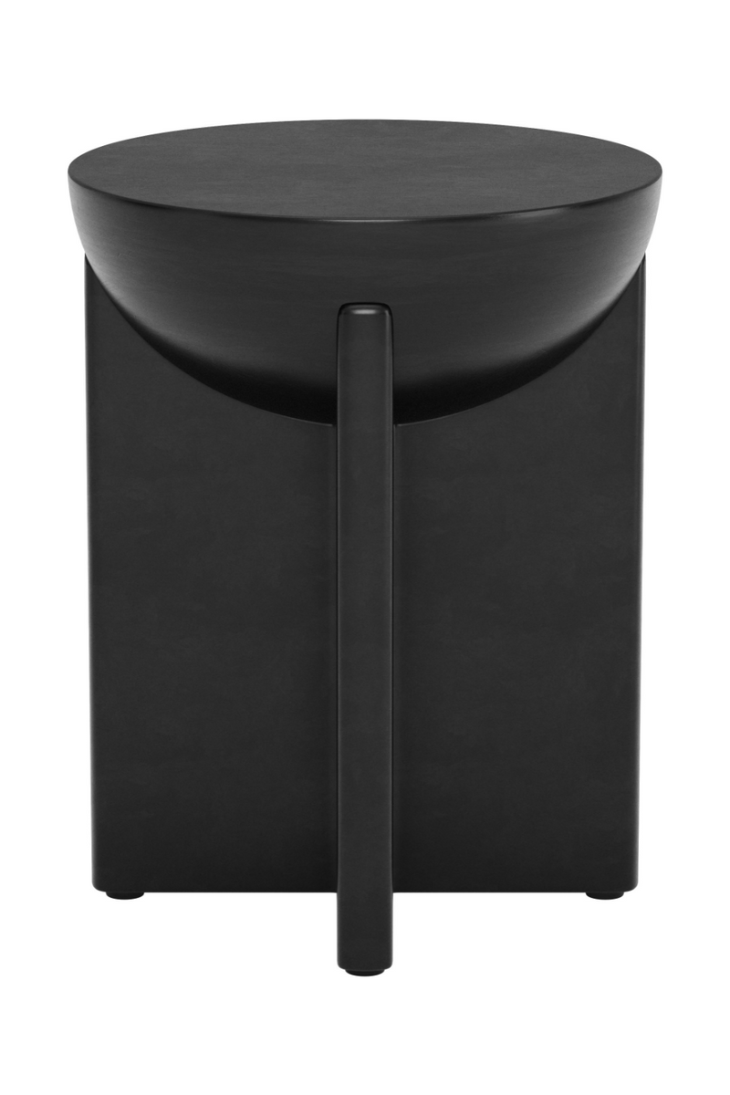 Black Solid Mango Side Table | OROA Modern Tume | Oroatrade.com