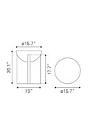 Black Solid Mango Side Table | OROA Modern Tume | Oroatrade.com