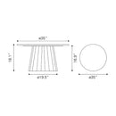 Black Marble Round Coffee Table | OROA Modern Aipe