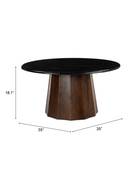 Black Marble Round Coffee Table | OROA Modern Aipe | Oroatrade.com