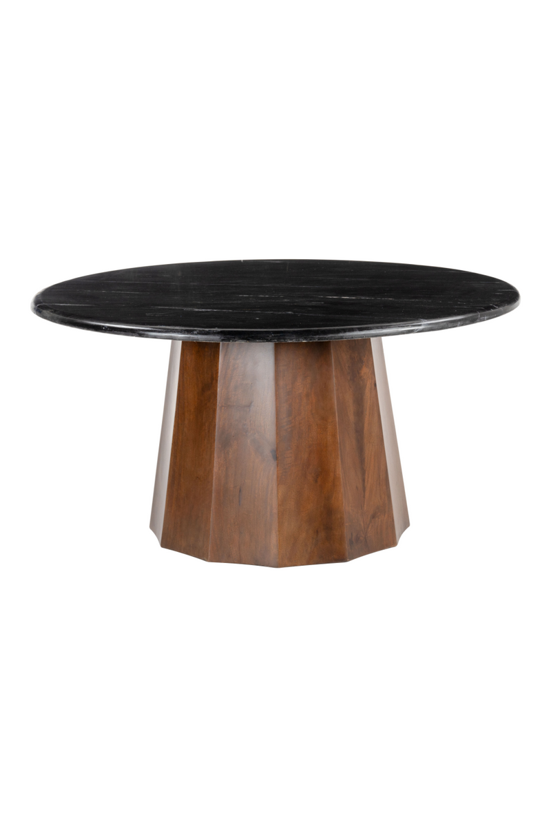Black Marble Round Coffee Table | OROA Modern Aipe | Oroatrade.com
