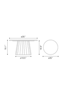 Black Marble Round Coffee Table | OROA Modern Aipe | Oroatrade.com