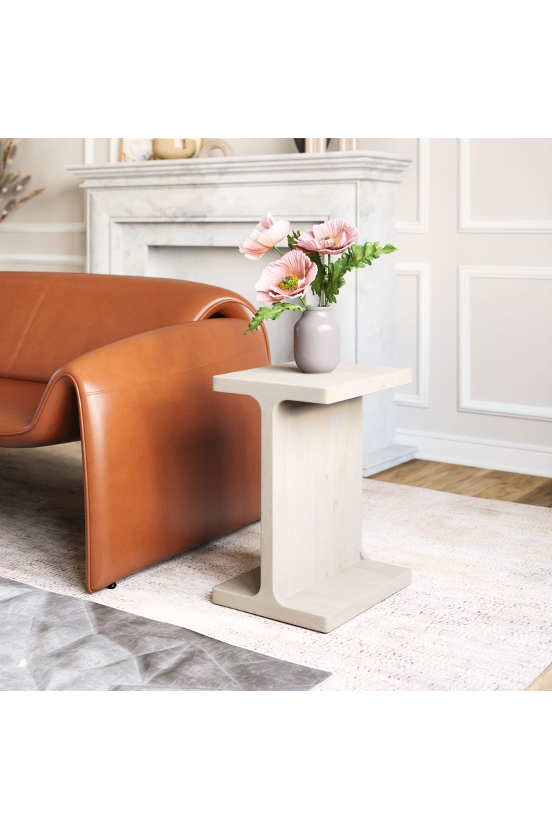 Solid Mango Wood Side Table | OROA Modern Bama | Oroatrade.com