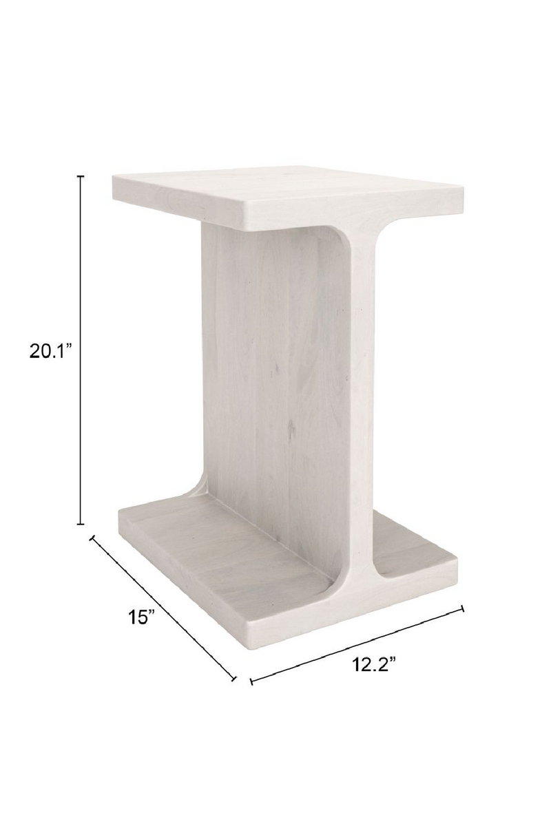 Solid Mango Wood Side Table | OROA Modern Bama | Oroatrade.com