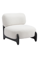 White Sherpa Fabric Accent Chair | OROA Modern Bombo | Oroatrade.com