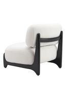 White Sherpa Fabric Accent Chair | OROA Modern Bombo | Oroatrade.com