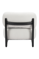 White Sherpa Fabric Accent Chair | OROA Modern Bombo | Oroatrade.com