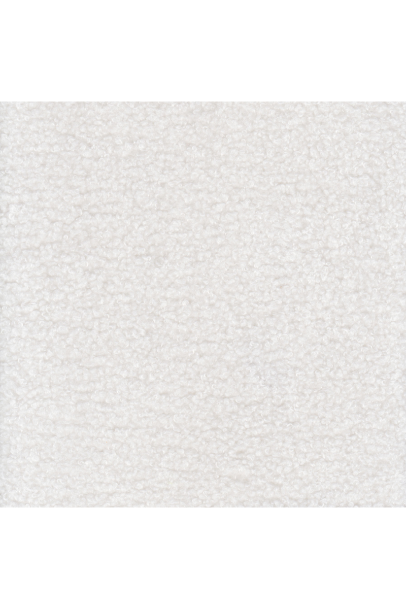White Sherpa Fabric Accent Chair | OROA Modern Bombo | Oroatrade.com