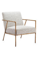 Steel-Framed Beige Lounge Chair | OROA Modern Norrebro | Oroatrade.com