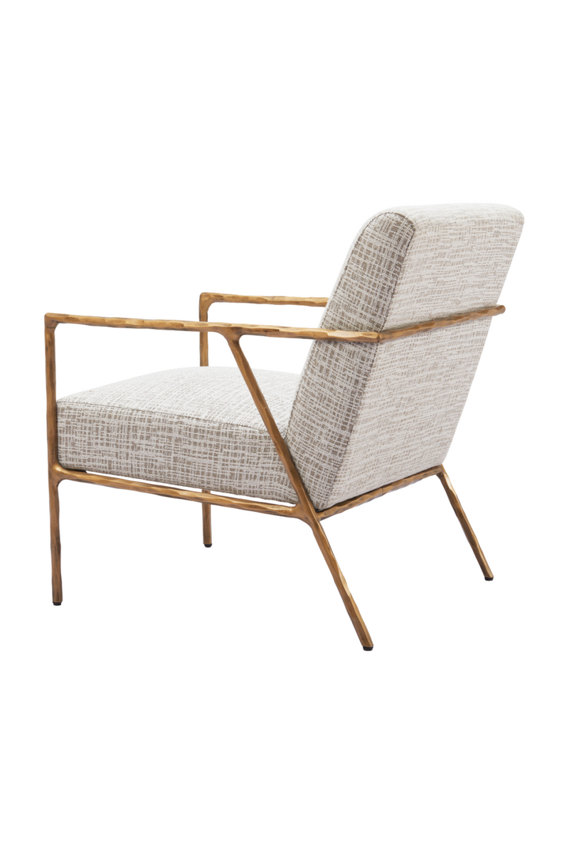Steel-Framed Beige Lounge Chair | OROA Modern Norrebro | Oroatrade.com