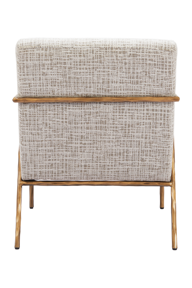 Steel-Framed Beige Lounge Chair | OROA Modern Norrebro | Oroatrade.com