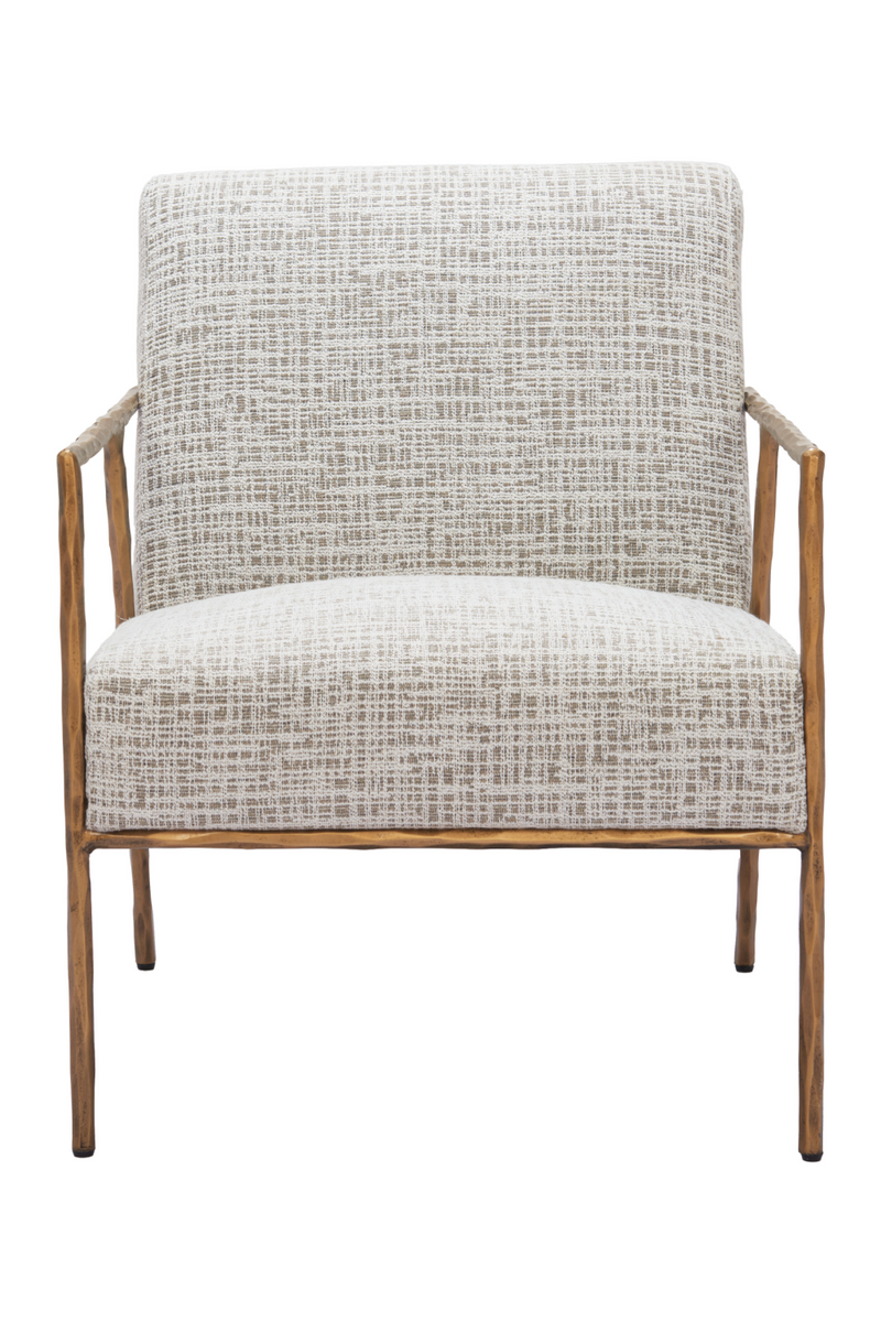 Steel-Framed Beige Lounge Chair | OROA Modern Norrebro | Oroatrade.com