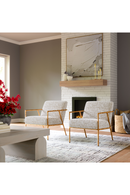 Steel-Framed Beige Lounge Chair | OROA Modern Norrebro | Oroatrade.com