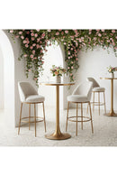 Beige Swivel Bar Stool | OROA Modern Nordhavn | Oroatrade.com