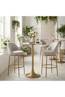 Beige Swivel Bar Stool | OROA Modern Nordhavn | Oroatrade.com