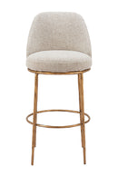 Beige Swivel Bar Stool | OROA Modern Nordhavn | Oroatrade.com