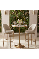 Beige Swivel Bar Stool | OROA Modern Nordhavn | Oroatrade.com