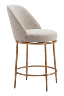 Beige Swivel Counter Stool | OROA Modern Nordhavn | Oroatrade.com