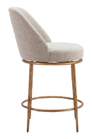 Beige Swivel Counter Stool | OROA Modern Nordhavn | Oroatrade.com
