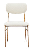 Gold Framed Cream Dining Chair | OROA Modern Sydhavnen | Oroatrade.com