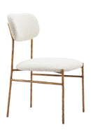 Gold Framed Cream Dining Chair | OROA Modern Sydhavnen | Oroatrade.com