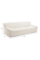 Cream Fur Sofa | OROA Modern Osterbro | Oroatrade.com