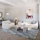 Cream Fur Sofa | OROA Modern Osterbro