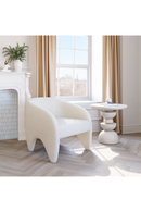 White Shearling Accent Chair | OROA Modern Lopta | Oroatrade.com