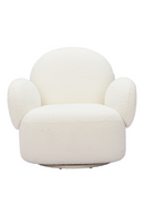 White Shearling Swivel Chair | OROA Modern Pilka | Oroatrade.com