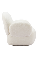 White Shearling Swivel Chair | OROA Modern Pilka | Oroatrade.com