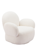 White Shearling Swivel Chair | OROA Modern Pilka | Oroatrade.com