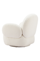 White Shearling Swivel Chair | OROA Modern Pilka | Oroatrade.com