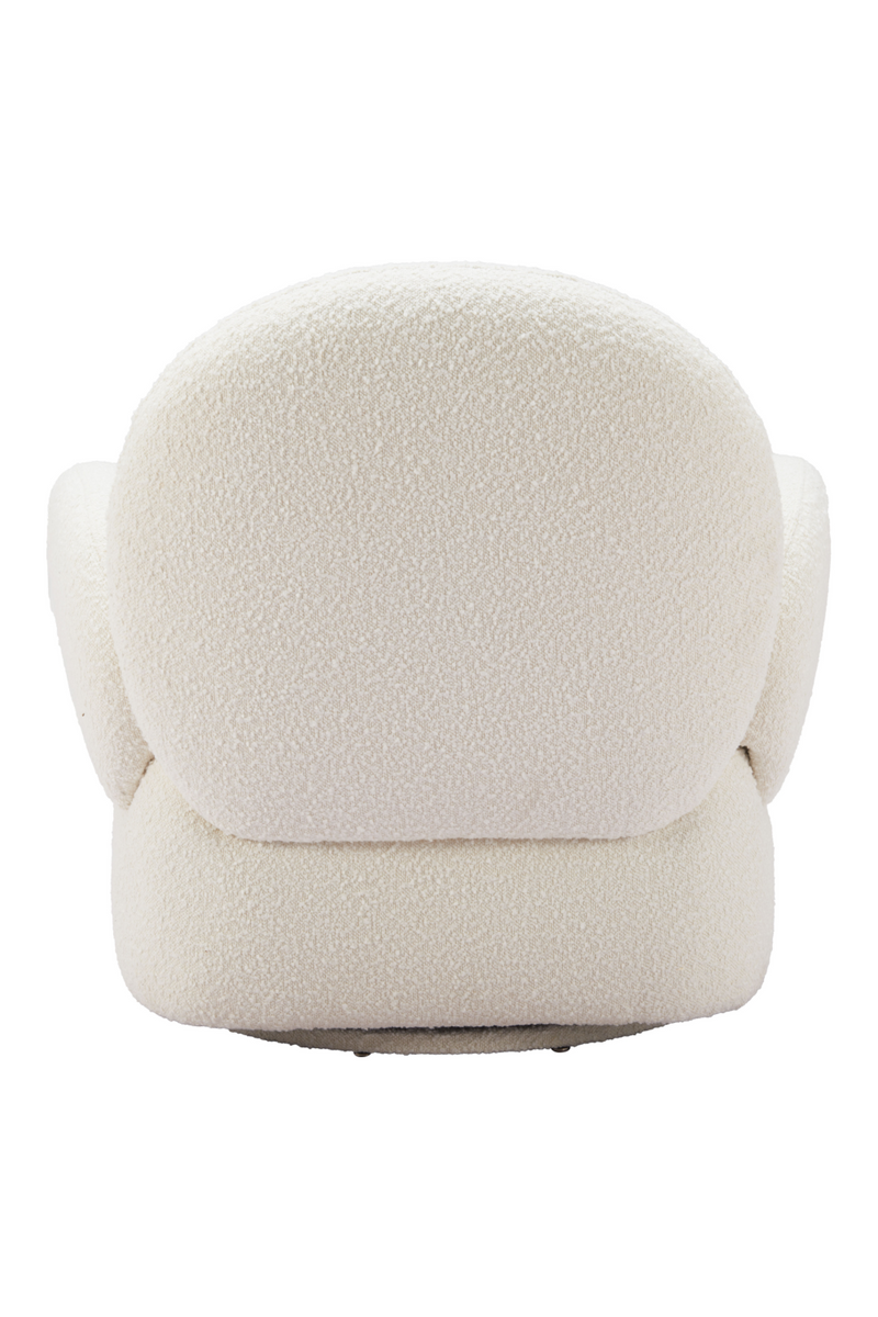 White Shearling Swivel Chair | OROA Modern Pilka | Oroatrade.com