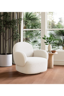 White Shearling Swivel Chair | OROA Modern Pilka | Oroatrade.com