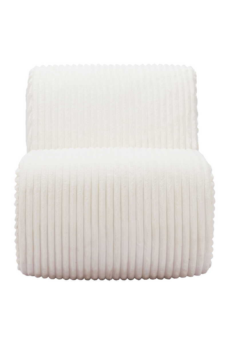 White Ribcord Accent Chair | OROA Modern Opam | Oroatrade.com