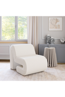 White Ribcord Accent Chair | OROA Modern Opam | Oroatrade.com